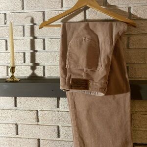 Dusty pink Corduroy Pants straight wide leg